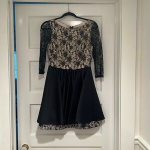 Alice and Olivia Black Lace Dress